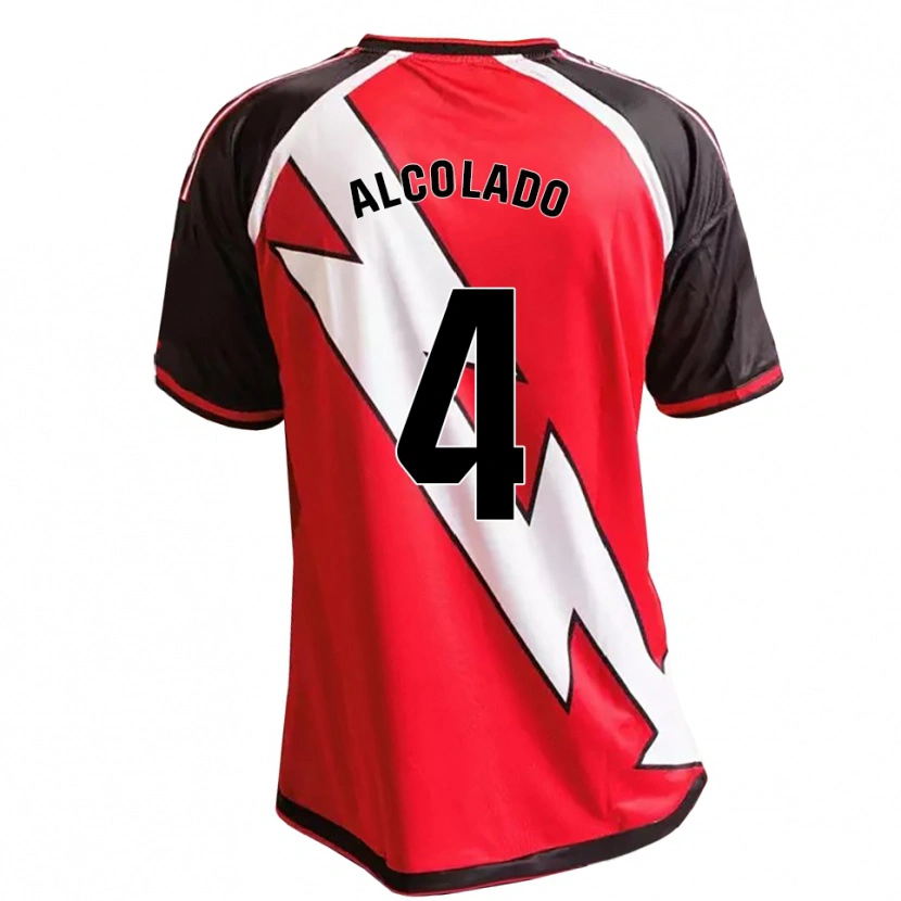 Danxen Herren Jaime Alcolado #4 Rot Schwarz Weiß Auswärtstrikot Trikot 2026/27 T-Shirt