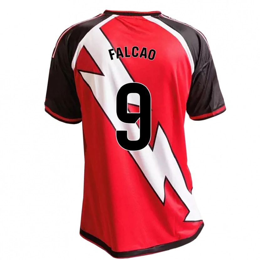 Danxen Herren Radamel Falcao #9 Rot Schwarz Weiß Auswärtstrikot Trikot 2026/27 T-Shirt