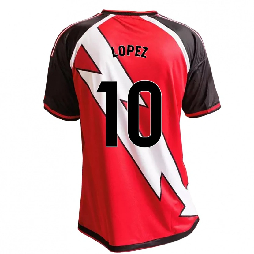 Danxen Herren Asier López #10 Rot Schwarz Weiß Auswärtstrikot Trikot 2026/27 T-Shirt