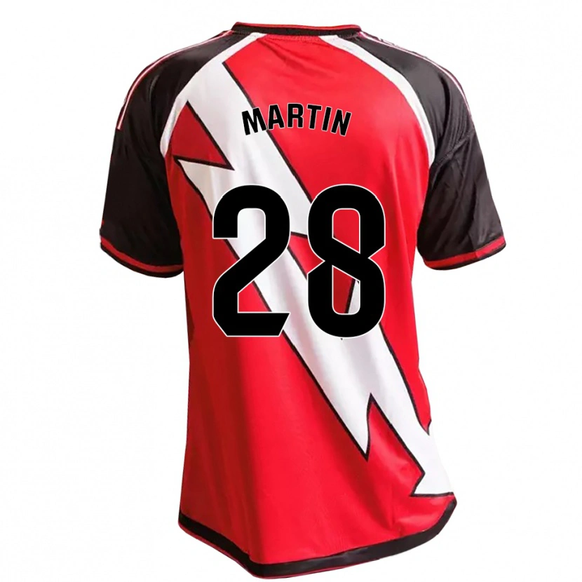 Danxen Herren Pablo Martín #28 Rot Schwarz Weiß Auswärtstrikot Trikot 2026/27 T-Shirt