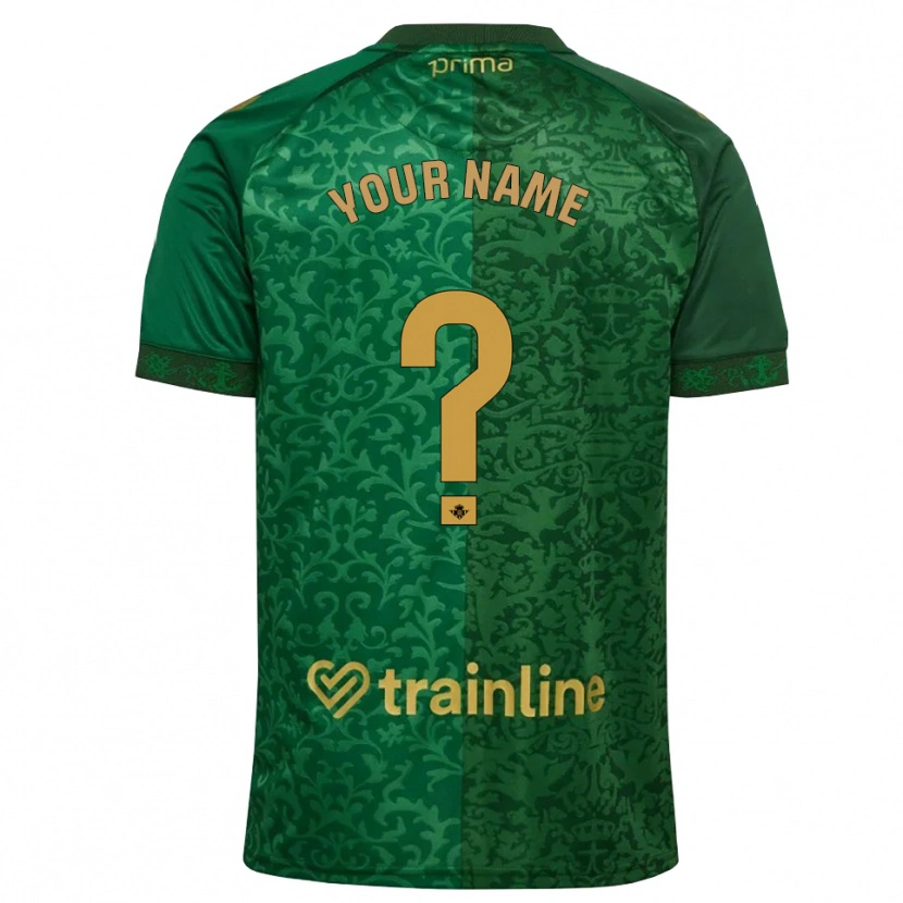 Danxen Herren Ihren Namen #0 Waldgrün Dunkelgoldrute Auswärtstrikot Trikot 2026/27 T-Shirt