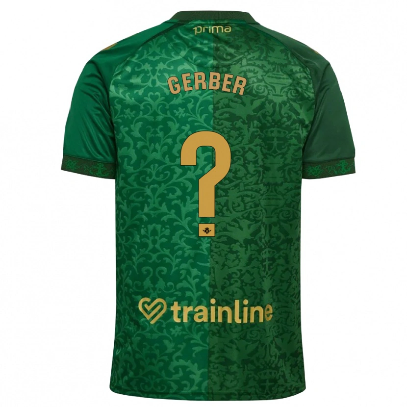Danxen Herren Andrew Gerber #0 Waldgrün Dunkelgoldrute Auswärtstrikot Trikot 2026/27 T-Shirt