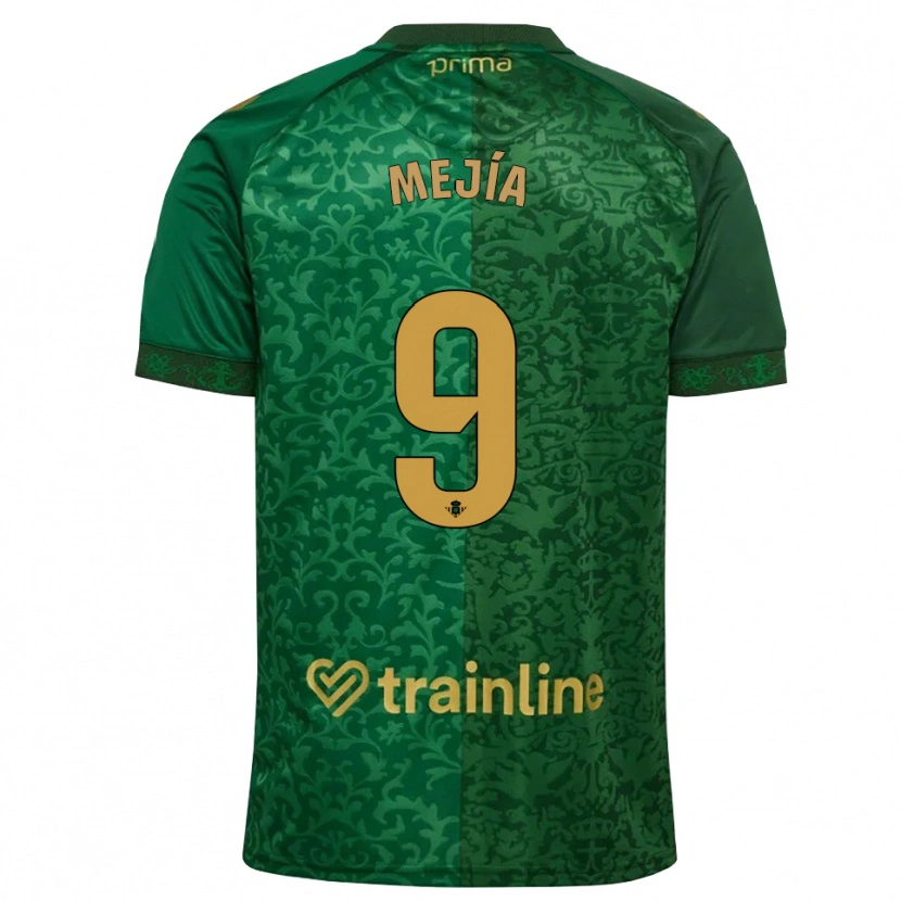 Danxen Herren José Mejía #9 Waldgrün Dunkelgoldrute Auswärtstrikot Trikot 2026/27 T-Shirt