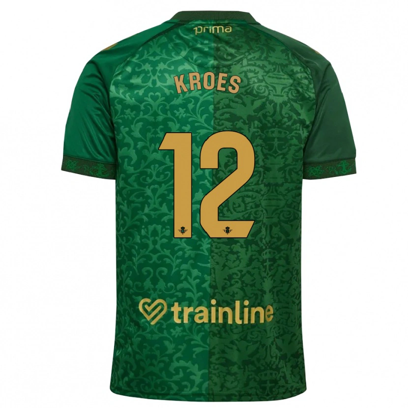 Danxen Herren Victor Kroes #12 Waldgrün Dunkelgoldrute Auswärtstrikot Trikot 2026/27 T-Shirt