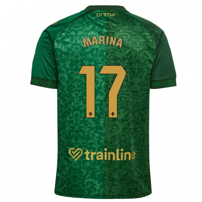 Danxen Herren Rodrigo Marina #17 Waldgrün Dunkelgoldrute Auswärtstrikot Trikot 2026/27 T-Shirt