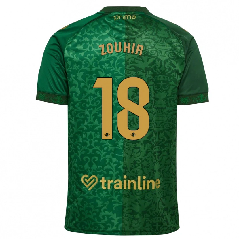 Danxen Herren Yasmine Zouhir #18 Waldgrün Dunkelgoldrute Auswärtstrikot Trikot 2026/27 T-Shirt