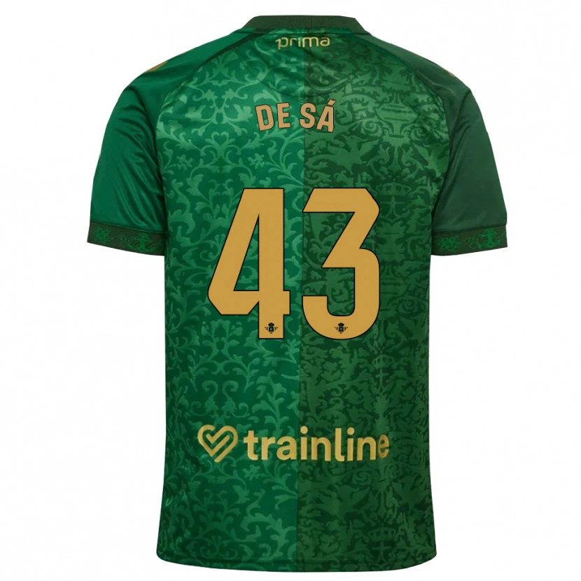 Danxen Herren Rubén De Sá #43 Waldgrün Dunkelgoldrute Auswärtstrikot Trikot 2026/27 T-Shirt