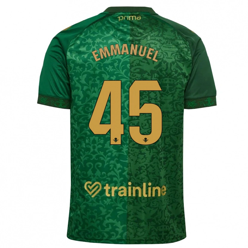 Danxen Herren Jean Emmanuel N'agoran #45 Waldgrün Dunkelgoldrute Auswärtstrikot Trikot 2026/27 T-Shirt