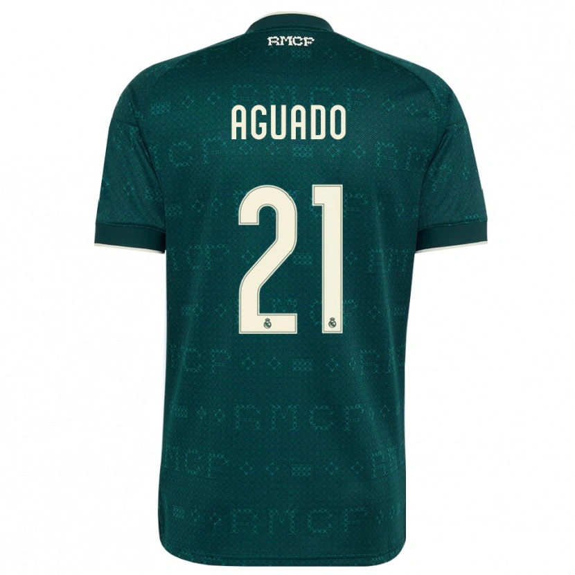 Danxen Herren Diego Aguado #21 Dunkelgrauweiß Auswärtstrikot Trikot 2026/27 T-Shirt