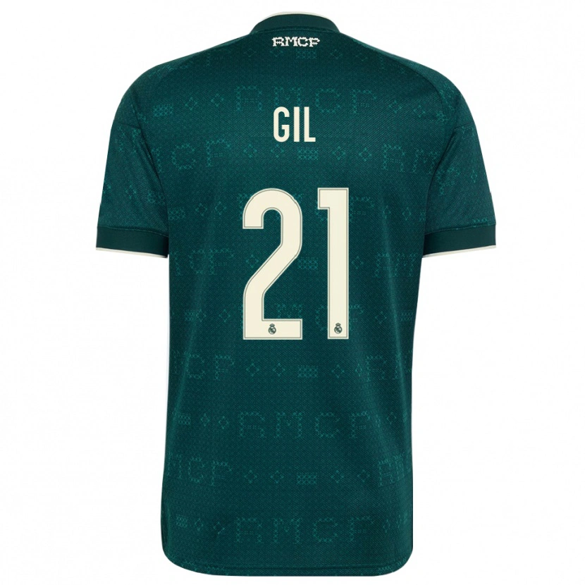 Danxen Herren Iker Gil #21 Dunkelgrauweiß Auswärtstrikot Trikot 2026/27 T-Shirt