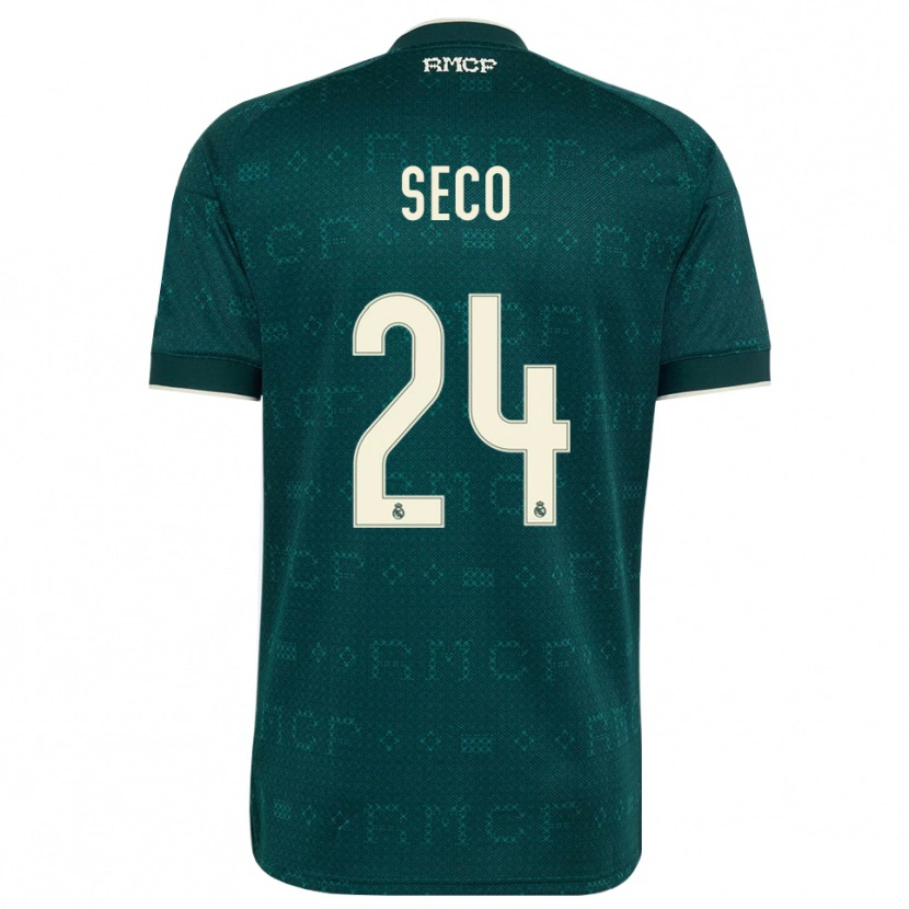 Danxen Herren Ferran Seco #24 Dunkelgrauweiß Auswärtstrikot Trikot 2026/27 T-Shirt
