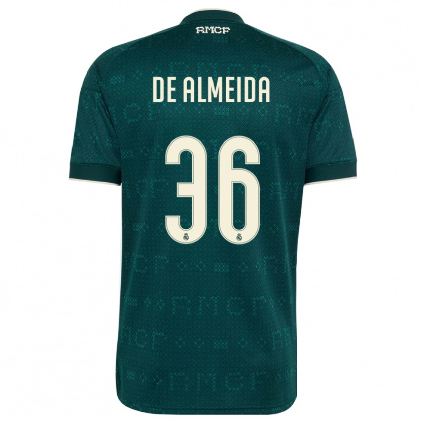 Danxen Herren Paulo De Almeida #36 Dunkelgrauweiß Auswärtstrikot Trikot 2026/27 T-Shirt
