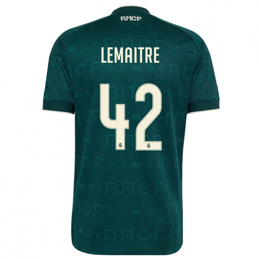 Danxen Herren Léo Lemaître #42 Dunkelgrauweiß Auswärtstrikot Trikot 2026/27 T-Shirt