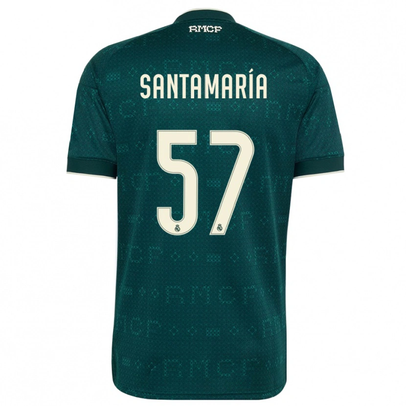 Danxen Herren Fran Santamaría #57 Dunkelgrauweiß Auswärtstrikot Trikot 2026/27 T-Shirt