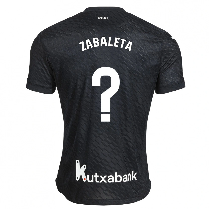 Danxen Herren Unax Zabaleta #0 Schwarz Weiß Auswärtstrikot Trikot 2026/27 T-Shirt