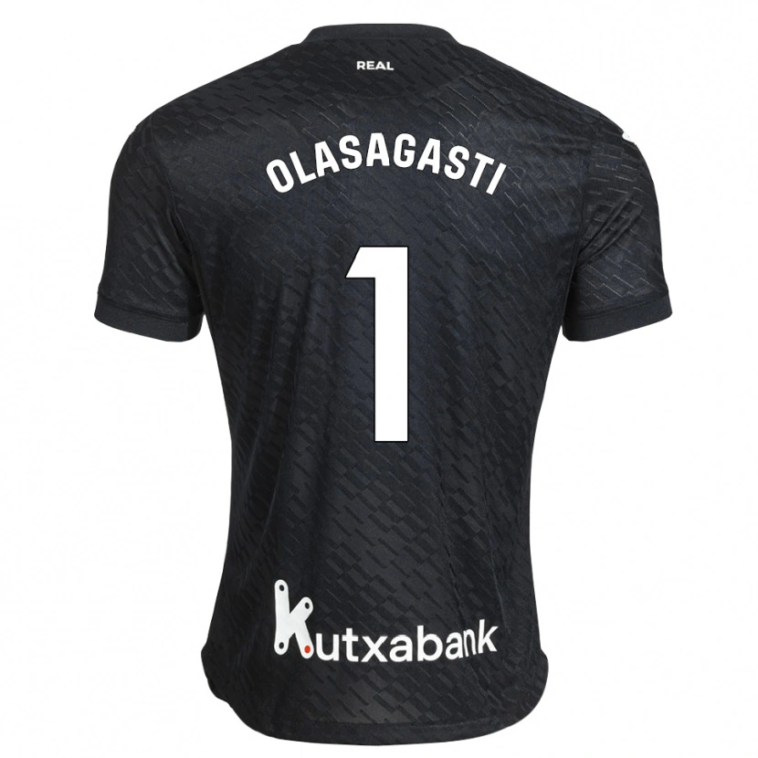 Danxen Herren Lander Olasagasti #1 Schwarz Weiß Auswärtstrikot Trikot 2026/27 T-Shirt