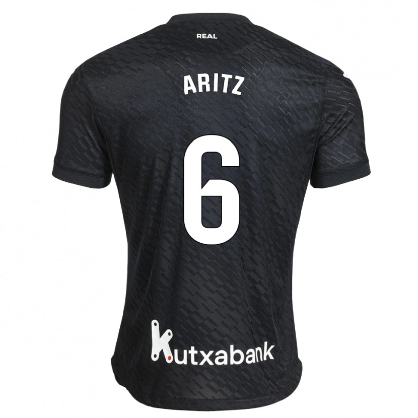 Danxen Herren Aritz Elustondo #6 Schwarz Weiß Auswärtstrikot Trikot 2026/27 T-Shirt