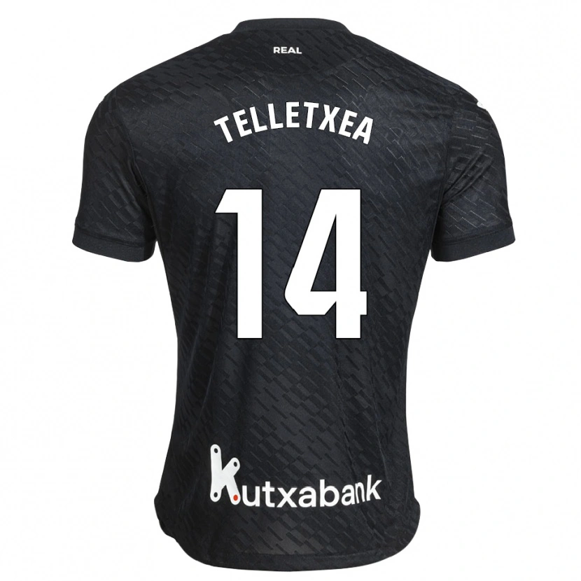 Danxen Herren Oihan Telletxea #14 Schwarz Weiß Auswärtstrikot Trikot 2026/27 T-Shirt