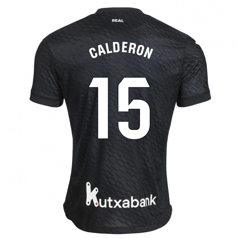 Danxen Herren Iker Calderon #15 Schwarz Weiß Auswärtstrikot Trikot 2026/27 T-Shirt
