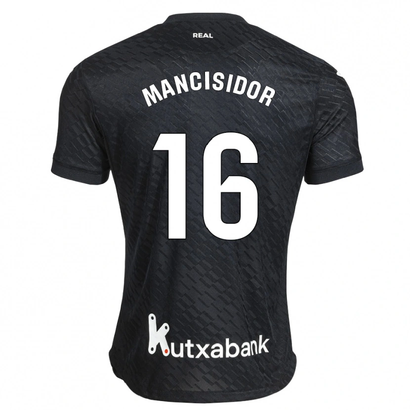 Danxen Herren Beñat Mancisidor #16 Schwarz Weiß Auswärtstrikot Trikot 2026/27 T-Shirt