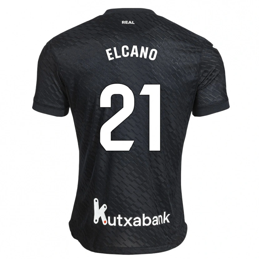 Danxen Herren Markel Elcano #21 Schwarz Weiß Auswärtstrikot Trikot 2026/27 T-Shirt