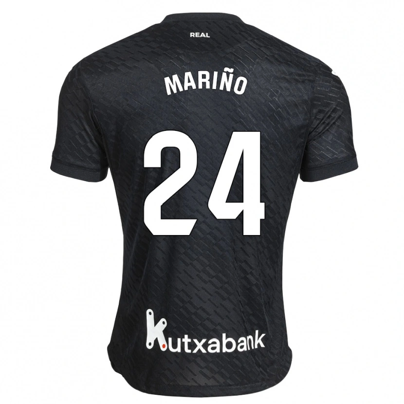 Danxen Herren Omar Mariño #24 Schwarz Weiß Auswärtstrikot Trikot 2026/27 T-Shirt