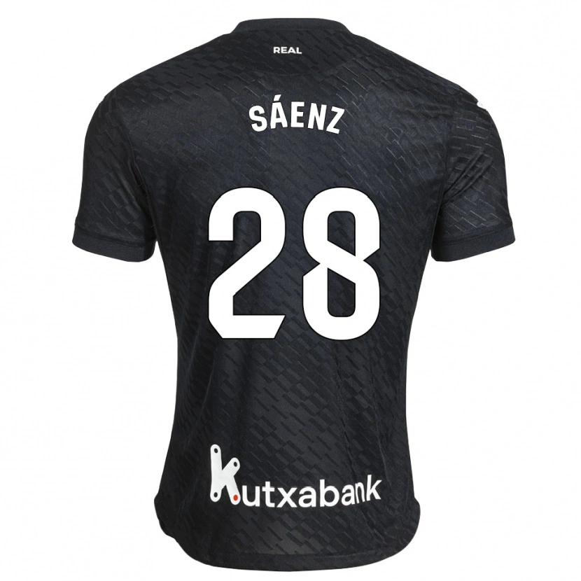 Danxen Herren Manuel Sáenz #28 Schwarz Weiß Auswärtstrikot Trikot 2026/27 T-Shirt
