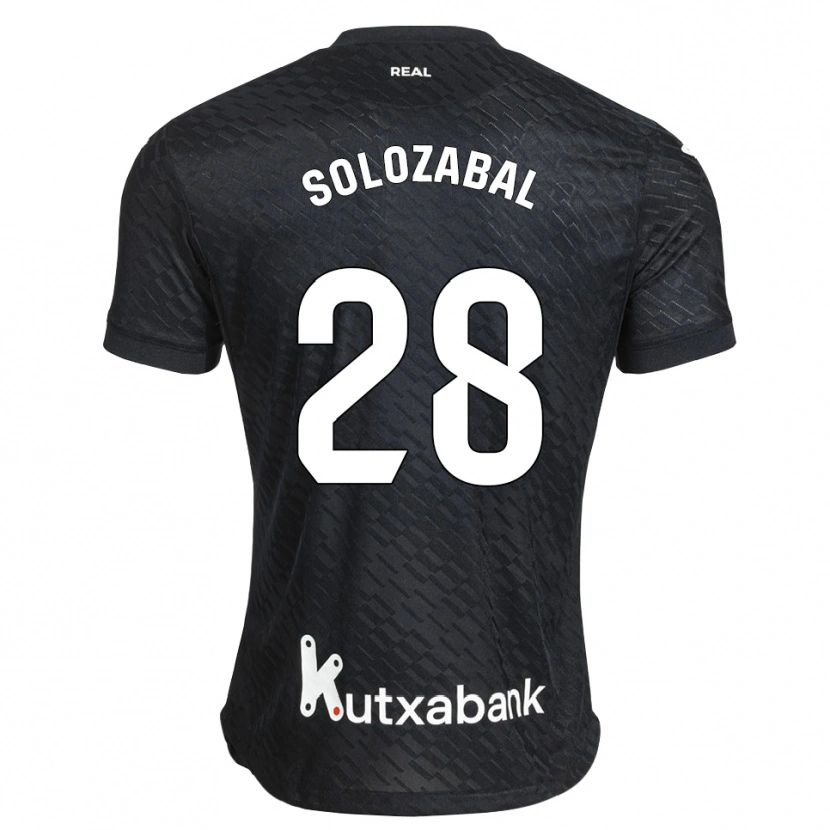 Danxen Herren Malen Solozabal Ibarra #28 Schwarz Weiß Auswärtstrikot Trikot 2026/27 T-Shirt