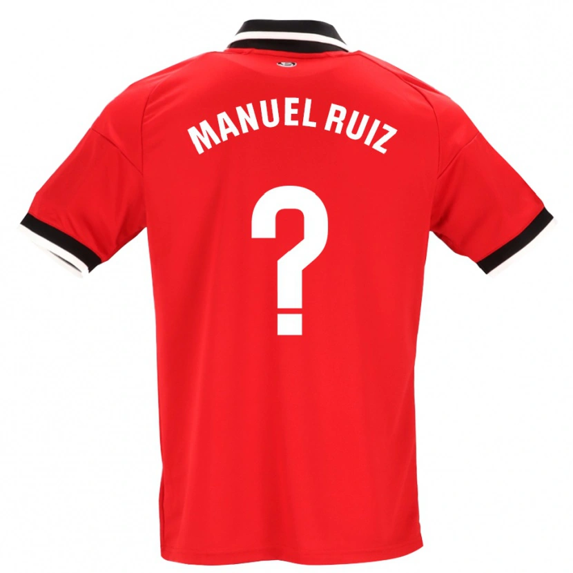 Danxen Herren José Manuel Ruiz #0 Schwarz Weiß Rot Auswärtstrikot Trikot 2026/27 T-Shirt