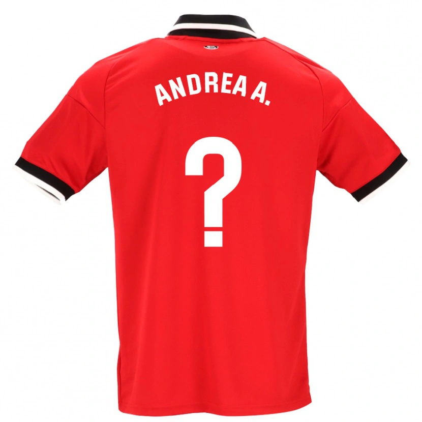 Danxen Herren Andrea Abigail Álvarez Donis #0 Schwarz Weiß Rot Auswärtstrikot Trikot 2026/27 T-Shirt