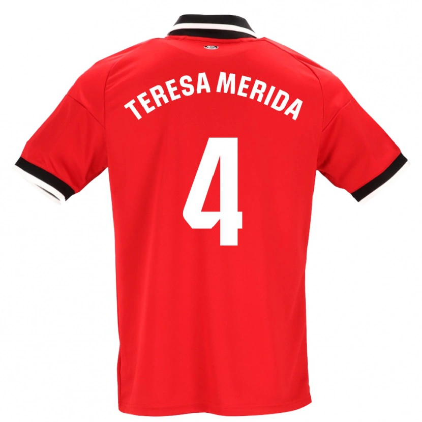 Danxen Herren Teresa Merida #4 Schwarz Weiß Rot Auswärtstrikot Trikot 2026/27 T-Shirt