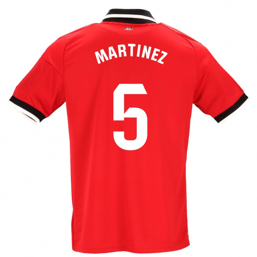 Danxen Herren Sergio Martínez #5 Schwarz Weiß Rot Auswärtstrikot Trikot 2026/27 T-Shirt