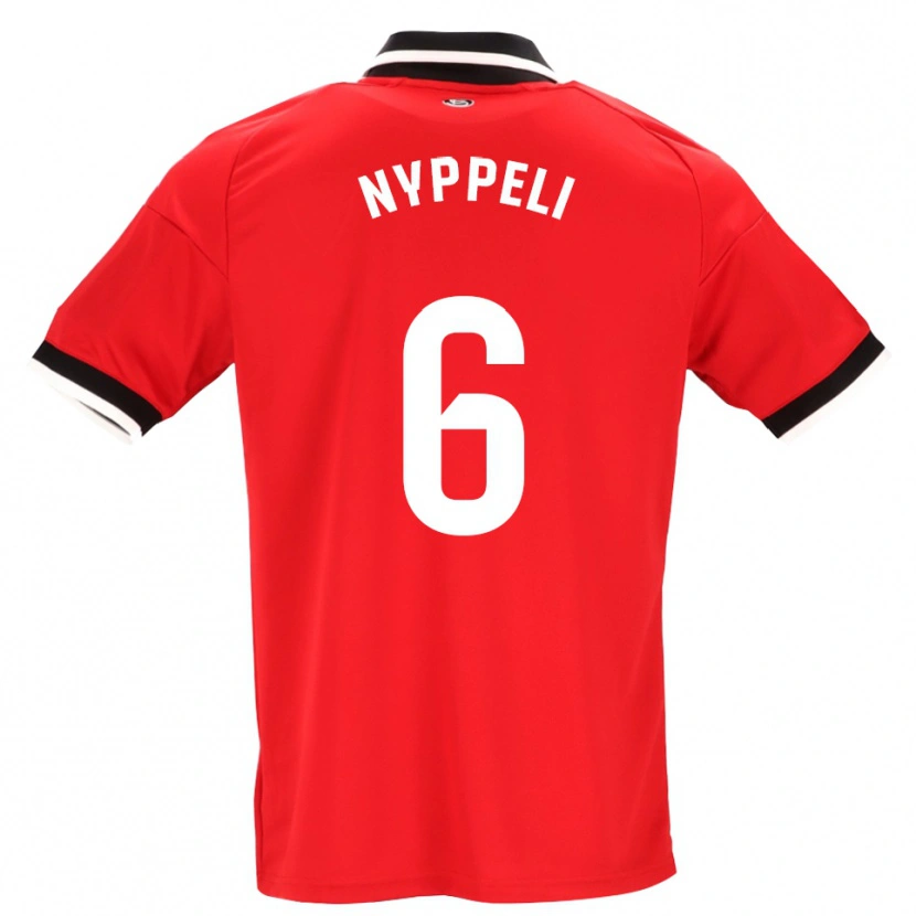 Danxen Herren Ramón Nyppeli #6 Schwarz Weiß Rot Auswärtstrikot Trikot 2026/27 T-Shirt