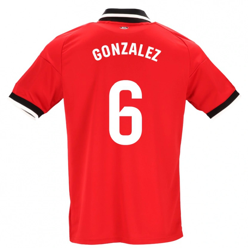Danxen Herren Pamela González #6 Schwarz Weiß Rot Auswärtstrikot Trikot 2026/27 T-Shirt