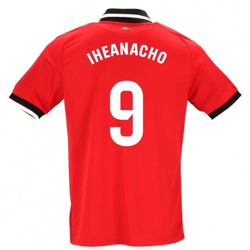 Danxen Herren Kelechi Iheanacho #9 Schwarz Weiß Rot Auswärtstrikot Trikot 2026/27 T-Shirt