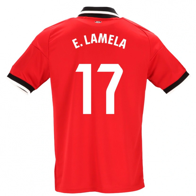 Danxen Herren Erik Lamela #17 Schwarz Weiß Rot Auswärtstrikot Trikot 2026/27 T-Shirt