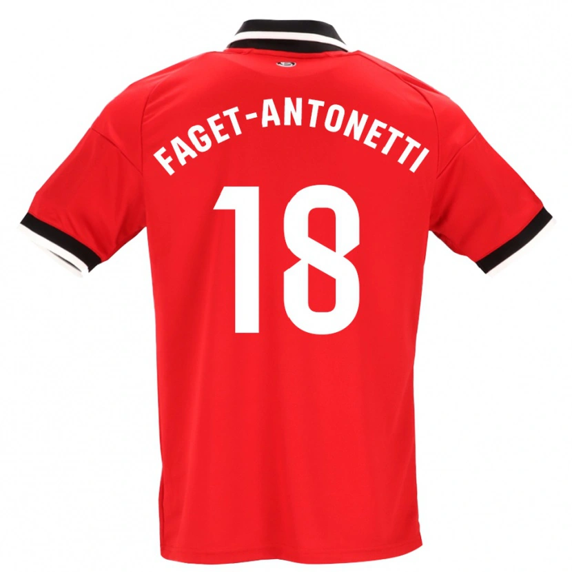 Danxen Herren Roméo Faget-Antonetti #18 Schwarz Weiß Rot Auswärtstrikot Trikot 2026/27 T-Shirt