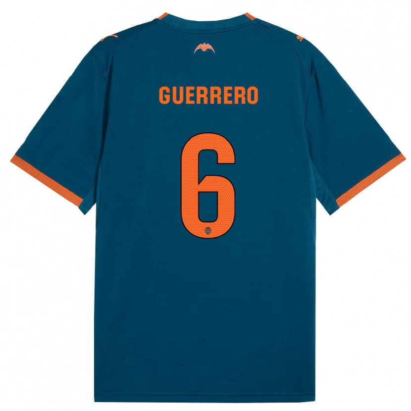 Danxen Herren Paula Guerrero #6 Stahlblau Orange Auswärtstrikot Trikot 2026/27 T-Shirt