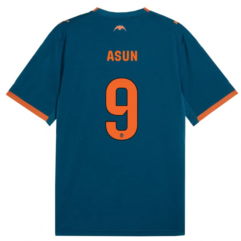 Danxen Herren Asun #9 Stahlblau Orange Auswärtstrikot Trikot 2026/27 T-Shirt