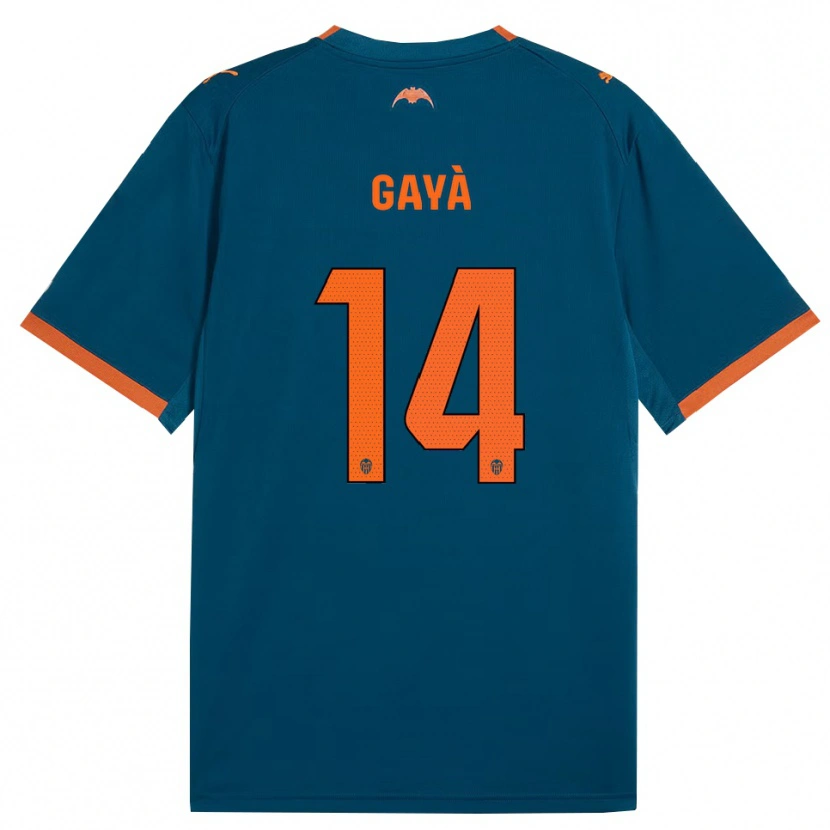 Danxen Herren José Gayà #14 Stahlblau Orange Auswärtstrikot Trikot 2026/27 T-Shirt