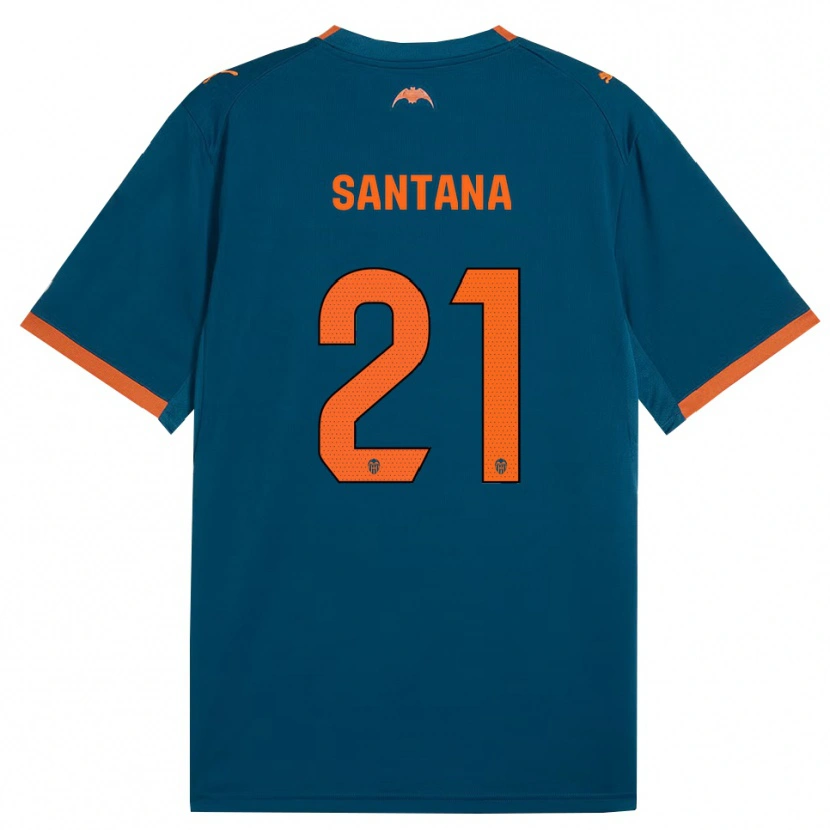 Danxen Herren Ismael Santana #21 Stahlblau Orange Auswärtstrikot Trikot 2026/27 T-Shirt