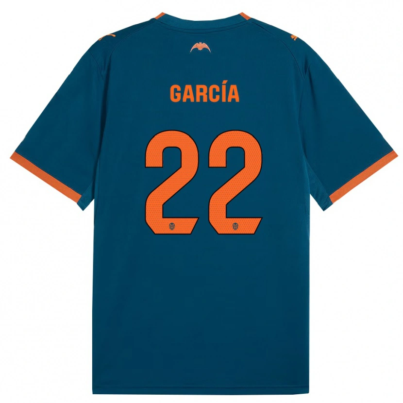 Danxen Herren Pablo García #22 Stahlblau Orange Auswärtstrikot Trikot 2026/27 T-Shirt