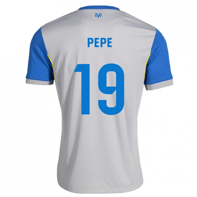 Danxen Herren Nicolas Pépé #19 Dodgerblau Grau Auswärtstrikot Trikot 2026/27 T-Shirt