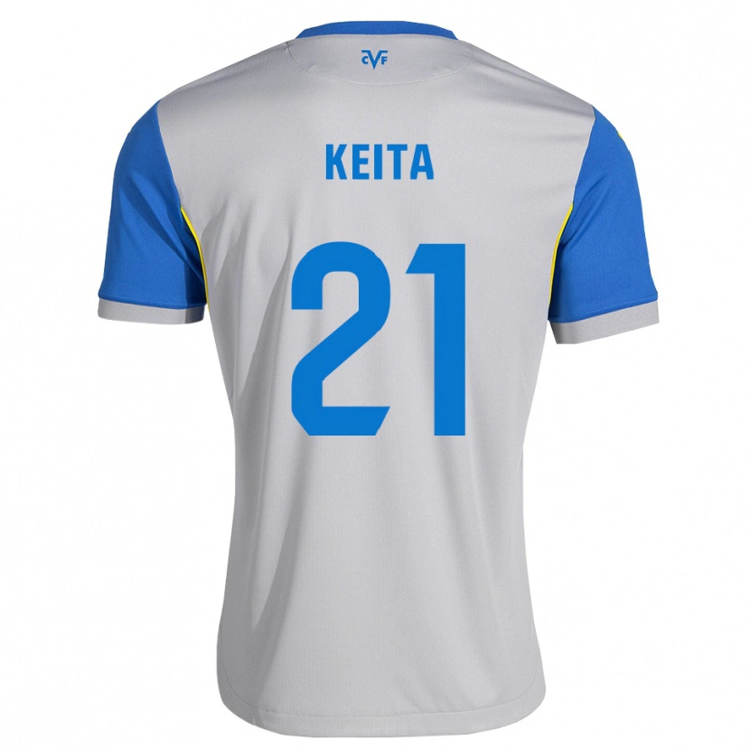 Danxen Herren Manfa Keita #21 Dodgerblau Grau Auswärtstrikot Trikot 2026/27 T-Shirt