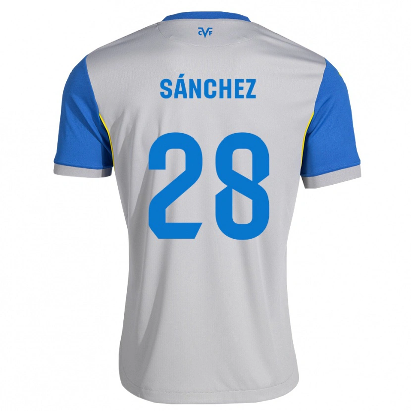 Danxen Herren Edu Sánchez #28 Dodgerblau Grau Auswärtstrikot Trikot 2026/27 T-Shirt
