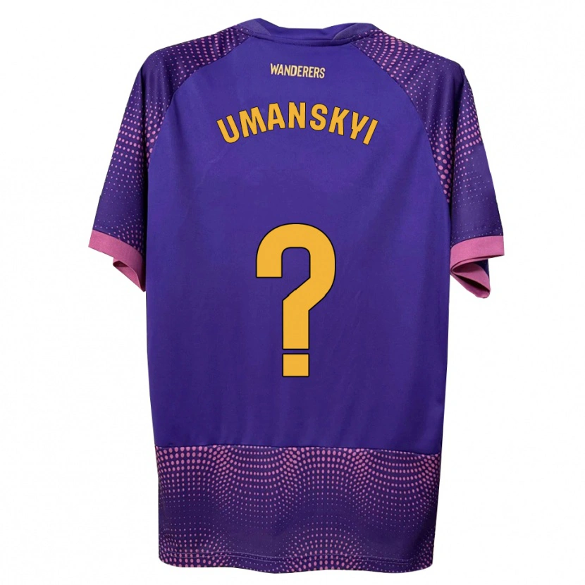 Danxen Herren Volodymyr Umanskyi #0 Lila Weiß Rosa Auswärtstrikot Trikot 2026/27 T-Shirt