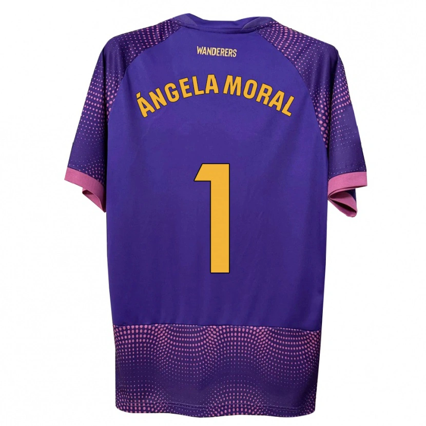 Danxen Herren Ángela Moral Ferrer #1 Lila Weiß Rosa Auswärtstrikot Trikot 2026/27 T-Shirt