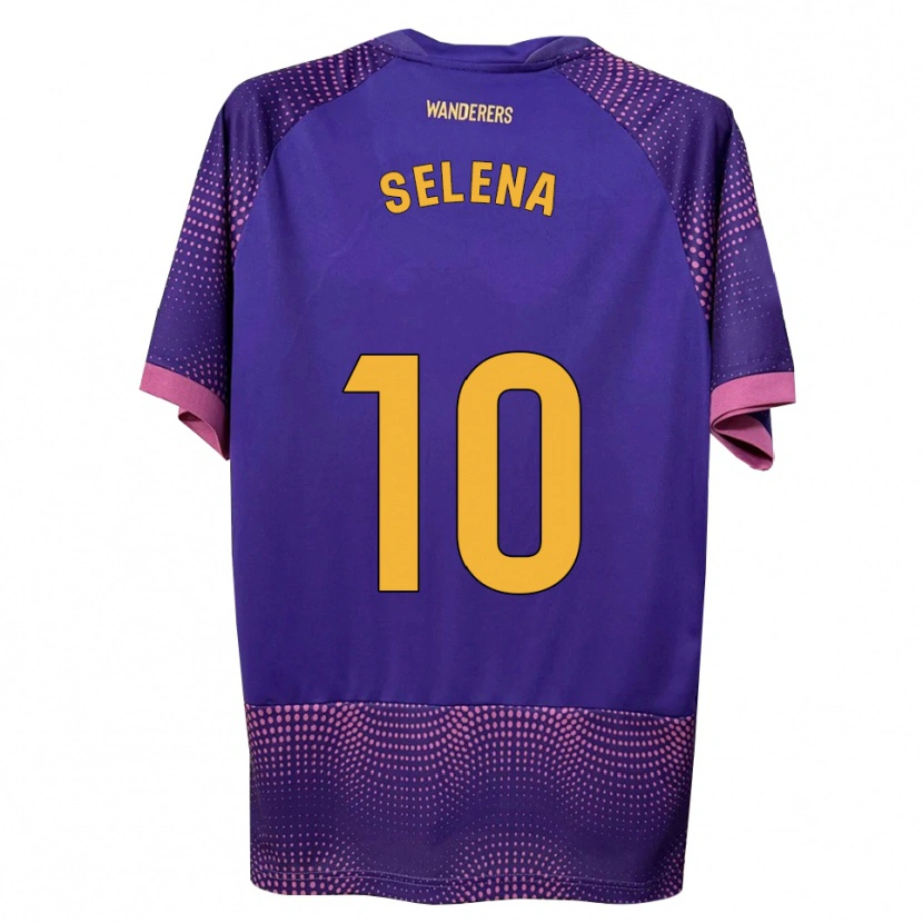 Danxen Herren Selena Del Carmen Salas Alonso #10 Lila Weiß Rosa Auswärtstrikot Trikot 2026/27 T-Shirt