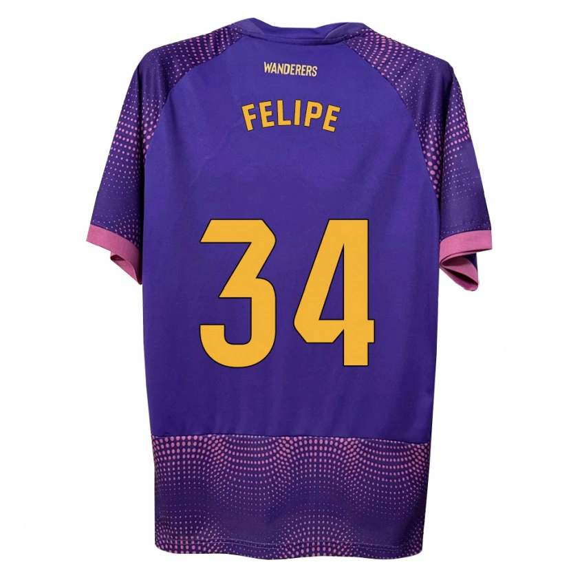 Danxen Herren Pablo Felipe #34 Lila Weiß Rosa Auswärtstrikot Trikot 2026/27 T-Shirt
