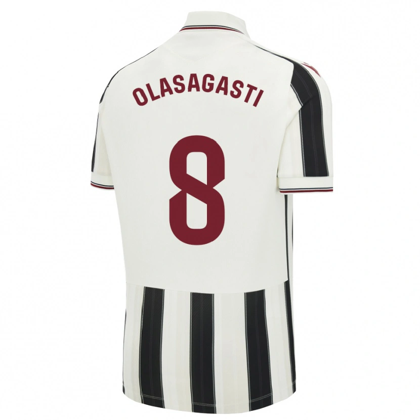 Danxen Herren Jon Ander Olasagasti #8 Schwarz Weiß Rot Auswärtstrikot Trikot 2026/27 T-Shirt